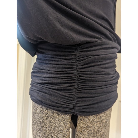 Slate gray TART tunic shirt. Soft flowy with side touching. V scoop in back - Picture 7 of 12